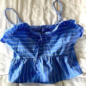 Ruffled Crop Top. Never been worn